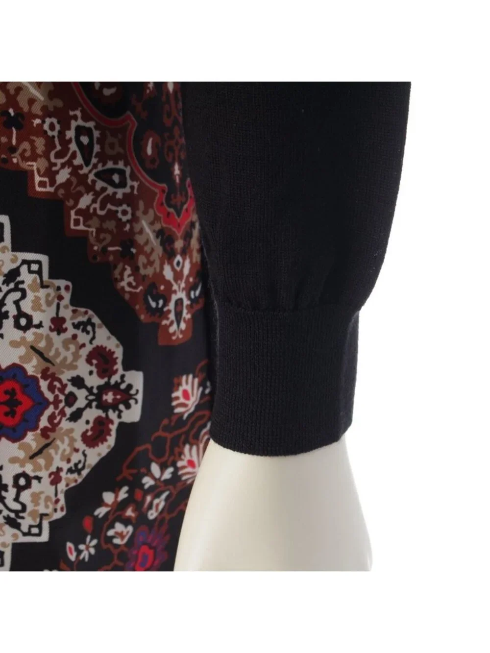 Louis Vuitton Wool Silk Switch Tunic Scarf Style Long Dress Top Multicolor XS